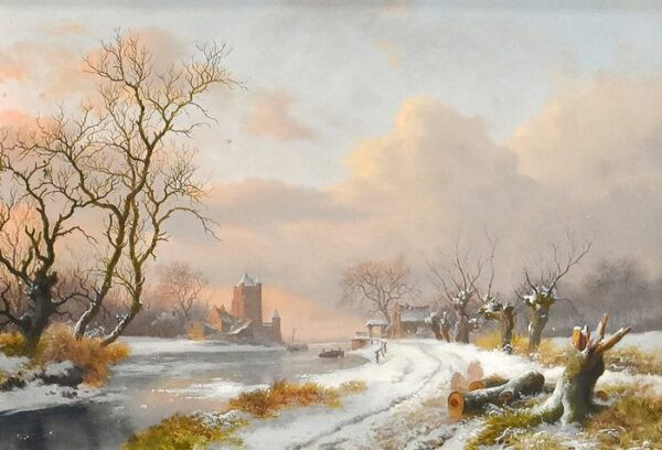 Fredrik Marinus Kruseman (1816-1882) - Gezicht op de Haarlemse Spaarnwouderpoort