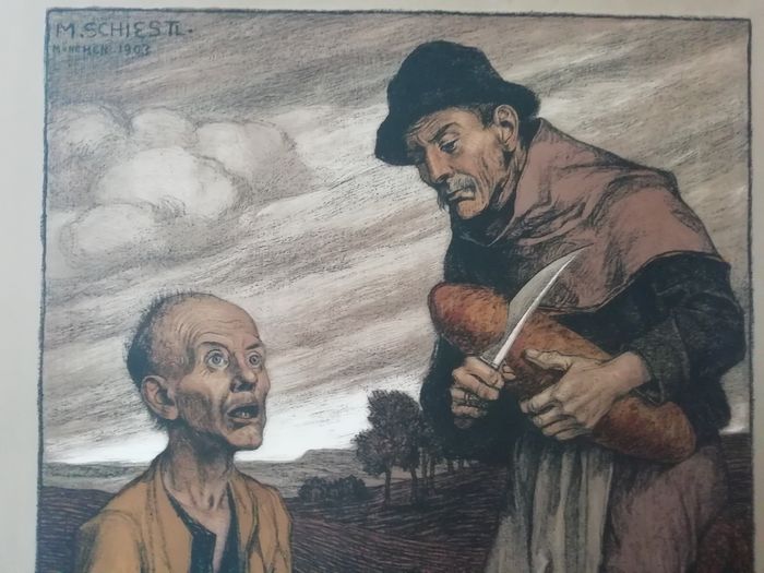 Matthäus Schiestl (1869-1939) - "L'elemosina dei poveri"