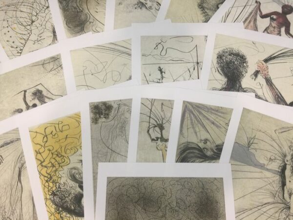 Salvador Dali - 16 posters lithographs from the Venus aux Fourrures - 1969