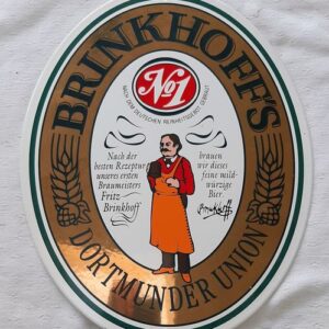 Brinkhoffs Dortmunder Union Emaille Bier Werbeschild