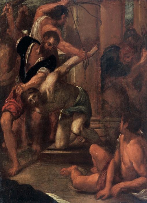 École italienne du XVIIème siècle - La Flagellation du Christ