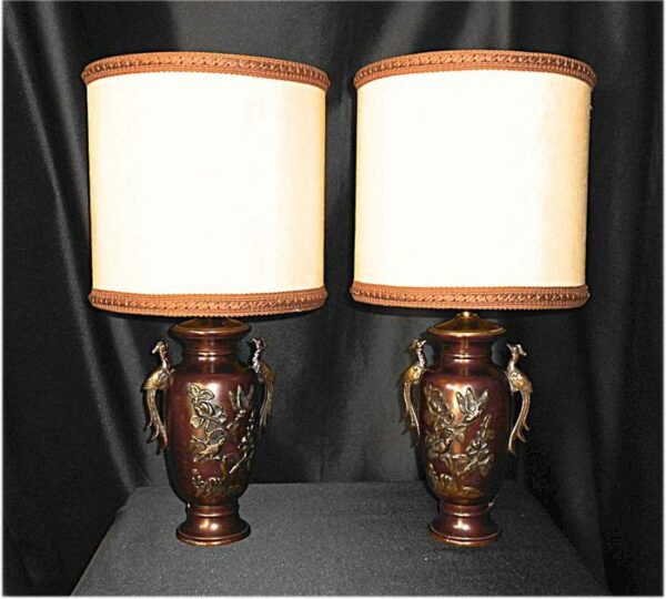 Tischlampe (2) - Metall - 20. Jahrhundert