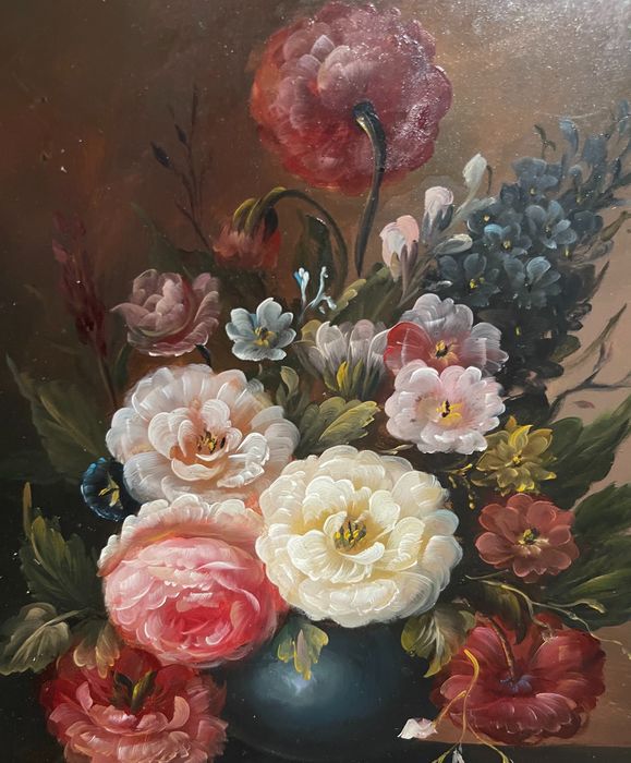 Ecole Francaise XXième - Bouquet de Fleurs