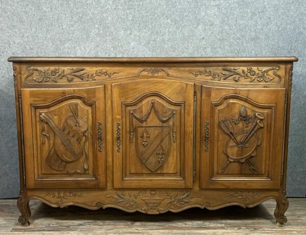 Provenzales Sideboard-Buffet - Louis XV-Stil - Walnuss - Um 1880