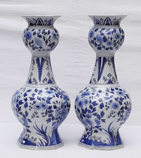 Samson, Paris - Vase, 'Delft'-Dekor (2) - Töpferware