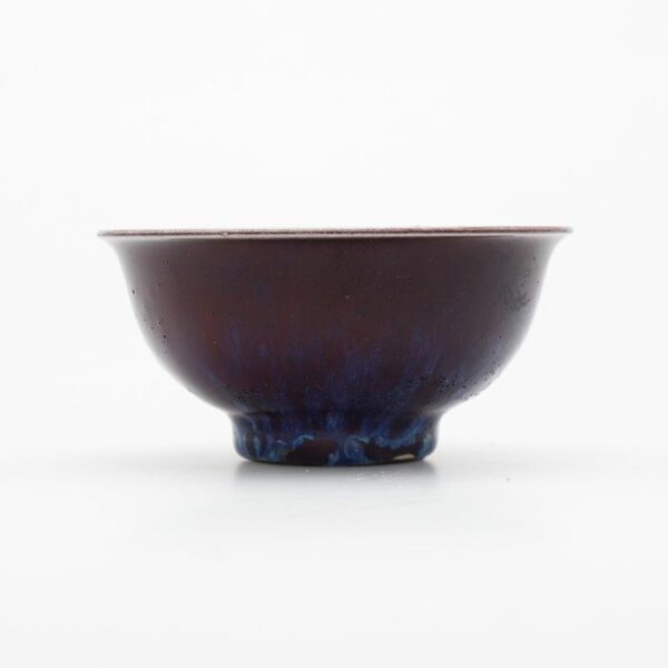 Schale (1) - FLAMB GLASIERT - Porzellan - China - Qing Dynastie (1644-1911)