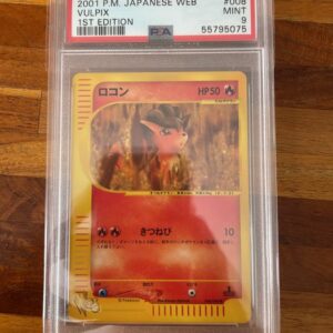 The Pokémon Company - Pokémon - Graded Card Vulpix e web serie 1st edition japanese PSA 9 - 2001