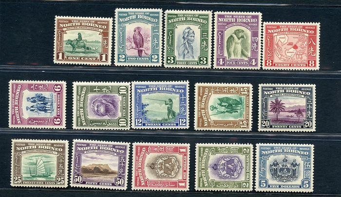 North Borneo 1939 - Animals and coats of arms