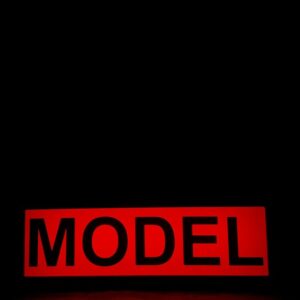 Illuminated Soho 'Model' Sign - Electric - Schild - Holz, Plexiglas