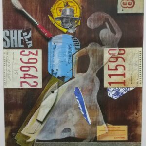 Paul Davis - Affiche Hommage à Max Ponty "La Gitane" Trésors Bruts - 1991