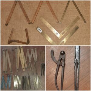 20 Meter für nautische Instrumente und Galileo-Proportionen (21) - Holz, Messing - 18-20 Jahrhunderte