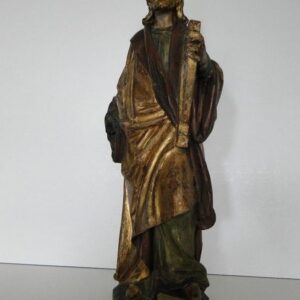 Skulptur, Heiliger König David (1) - Barock-Stil - Holz, Polychrome - 19. Jahrhundert