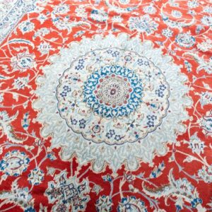 Sehr Feiner Teppich Nain mit Seidenanteil 256 x 348 cm - Wool and Silk on Cotton - 21th Century