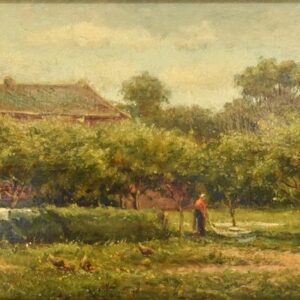 Jan Vrolijk (1845-1894) - Bleken van de was