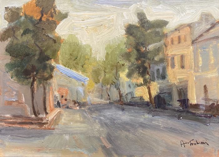 Amerigo Tamburrini (1901-1966) - Scorcio di paese