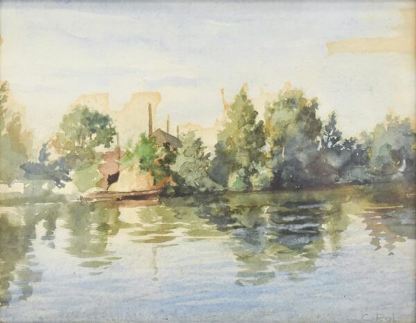 Cornelis Rol (1877-1963) - Noorderplas te Nieuwkoop