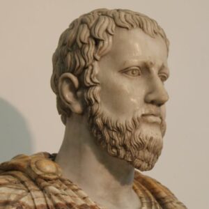 Skulptur, Römischer Kaiser Antoninus Pius - 85 cm - Marmor - Ende des 20. Jahrhunderts