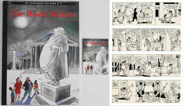 Sleen, Marc - De Rode Keizer - Luxe groot formaat hardcover met originele pagina + mini uitgave - (1953/1995)