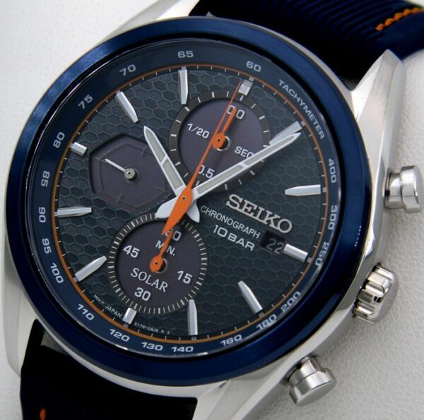 Seiko - "NO RESERVE PRICE" Solar Chronograph "Special Edition Macchina Sportiva" Blue/Orange - SSC775P1 - Herren - 2011-heute