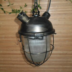 Deckenlampe - Industrial - Metall, Glas, Kunststoff.
