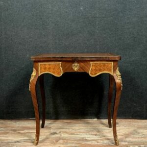 Spieltisch - Louis XV-Stil - In Edelholz Intarsien - Anfang des 20. Jahrhunderts