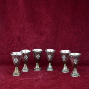 6 Kidduschbecher (Mini) - .925 Silber - Israel - Zweite Hälfte des 20. Jahrhunderts