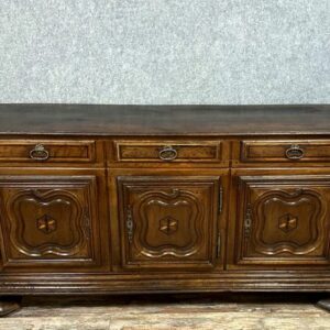 Sideboard-Buffet - Region Dauphiné - Eiche, Walnuss, Intarsien - 18. Jahrhundert und später