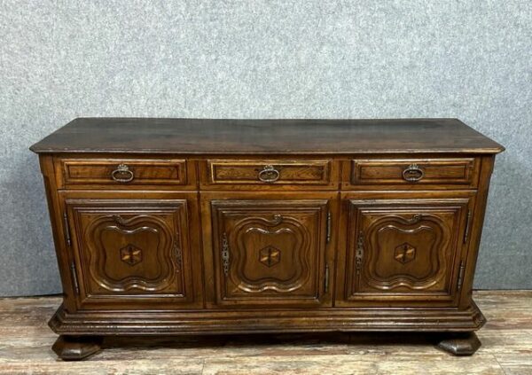 Sideboard-Buffet - Region Dauphiné - Eiche, Walnuss, Intarsien - 18. Jahrhundert und später