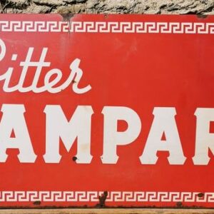 Bitter Campari - Werbeschild - Eisen (Gusseisen/ Schmiedeeisen)