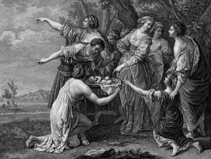 Diego Rodríguez de Silva y Velázquez (1599-1660) after - Moyse sauvé - Saving Moses