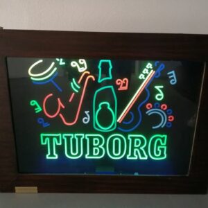 "Tuborg" -Schild - 1960er / 1970er Jahre - Holz