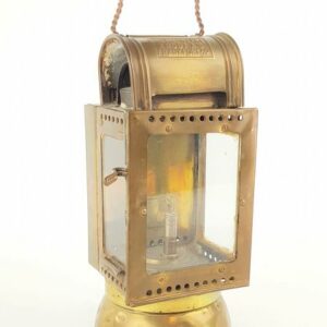 Hartmetalllampe, Signal für Züge - Kupfer - Erste Hälfte des 20. Jahrhunderts