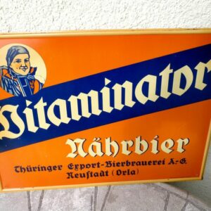 Advertising sign - "Vitaminator" nutrient beer