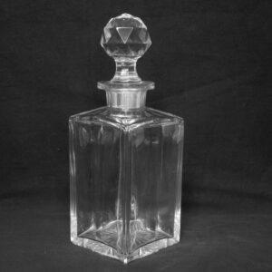 Baccarat - Kristallwhisky oder Likörkaraffe mit Rosengravur - Kristall