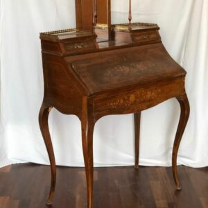 Bonheur du jour, Schreibtisch - Louis XV-Stil - Holz, Holz, Rosenholz - Ende des 19. Jahrhunderts