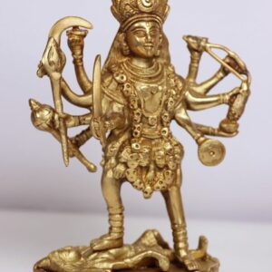 Statue Kali auf Shivas Leiche - Bronze - Indien - Ende des 20. Jahrhunderts