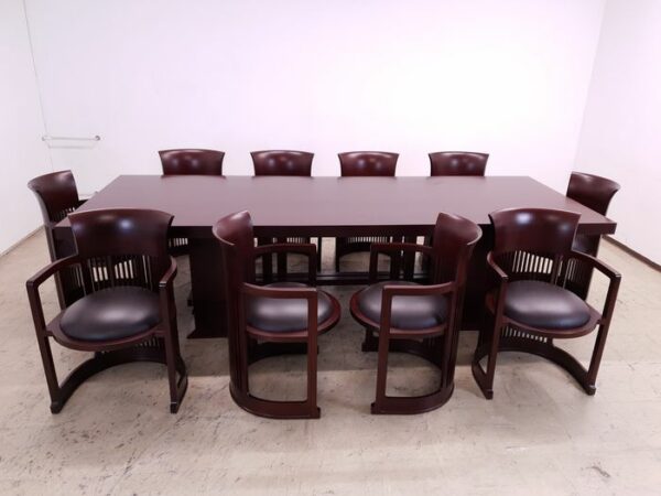 Frank Lloyd Wright - Cassina - Esszimmerstuhl, Tisch (10)
