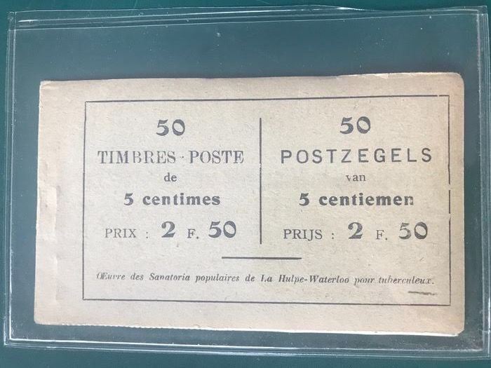 Belgien 1912 - Old stamp booklet: La Royal Belge - OBP A13c(2)