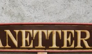 Schild "Bäckerei" - Eisen (Gusseisen/ Schmiedeeisen)