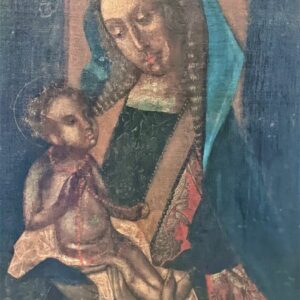 Gemälde, die "Madonna mit Kind" in der Art der frühen Renaissance. - Renaissance - Öl auf Leinwand - 17. Jahrhundert