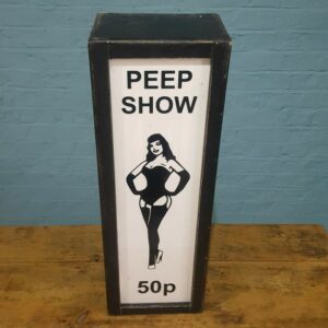 Illuminated Soho 'Peep Show' Sign - Electric - Schild - Holz, Plexiglas