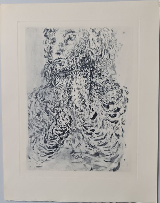 Salvador Dali (1904-1989) - Cacciaguida Sees Dante’s Exile in God