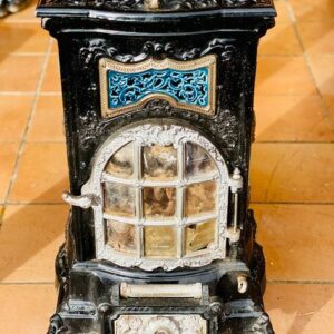 Luxus Holzofen - Eisen (Gusseisen/ Schmiedeeisen) - Ende des 19. Jahrhunderts