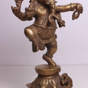 Statue, die Ganesha tanzt. - Bronze - Indien - Ende des 20. Jahrhunderts