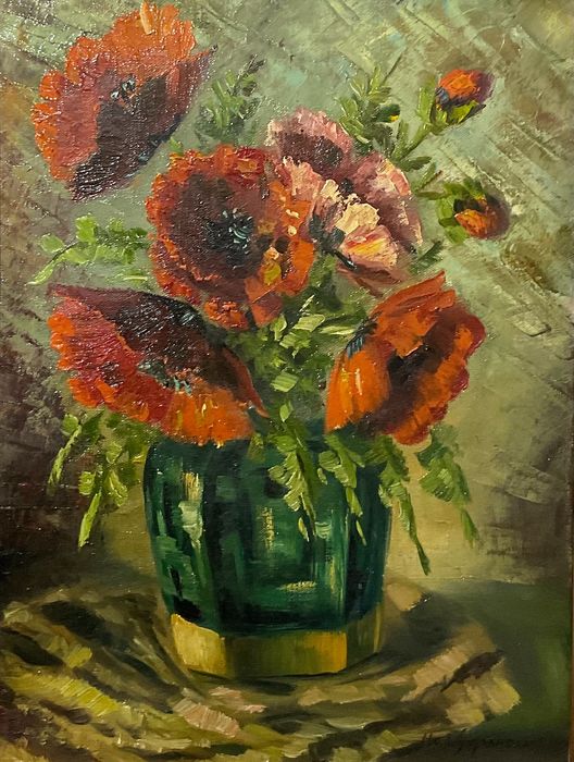 H. van Wijngaarden (XX) - Bloemstilleven