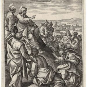 Marten de Vos (1532-1603), Adriaen Collaert (1560-1618) - The Sermon on the Mount.