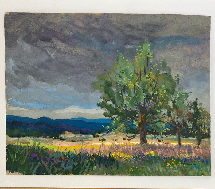 Albert Malet (1905-1986) - Spring in Provence after the storm