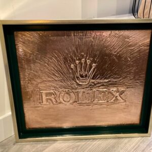 Rolex Werbeschild - Kupfer