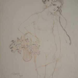 Armand Rassenfosse (1862-1934) - Jeune fille en fleur