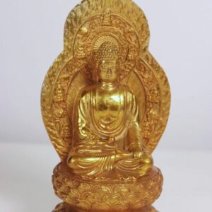 Buddhastatue - Vergoldete Bronze - China - Ende des 20. Jahrhunderts